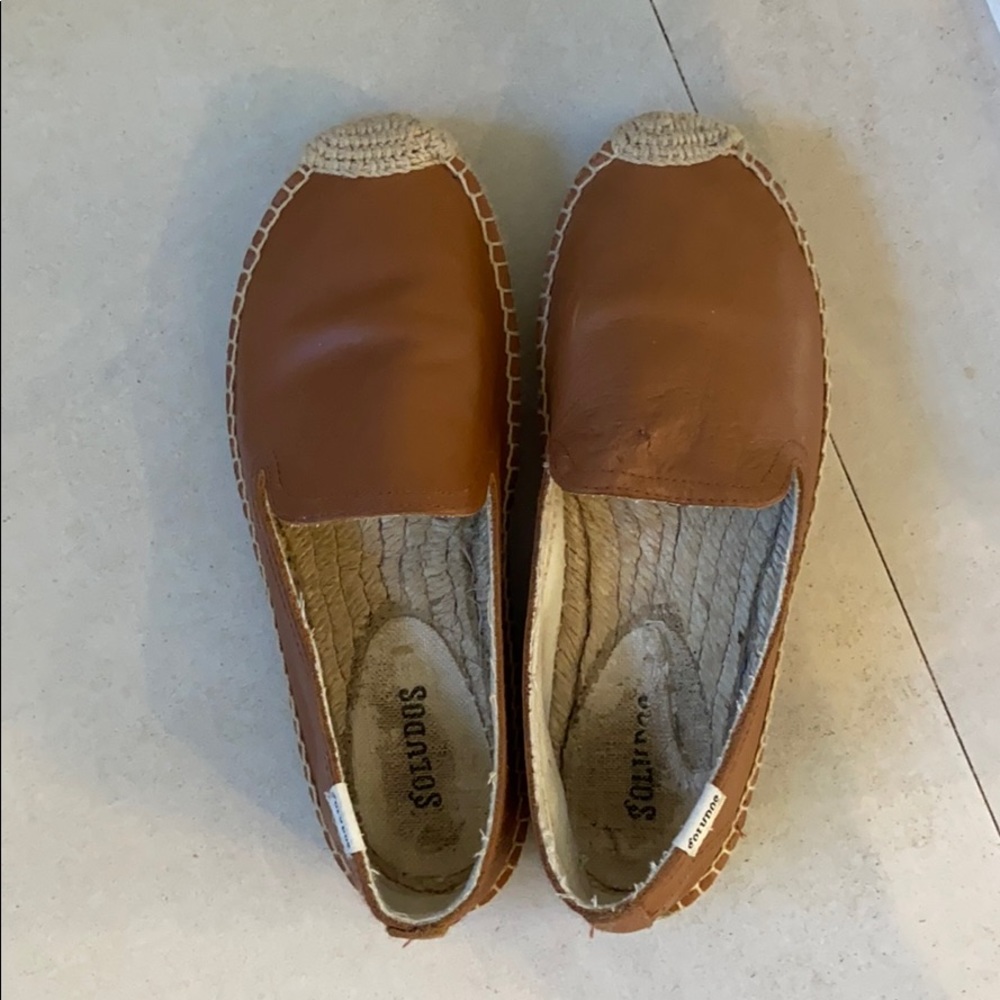Soludos cognac smoking espadrilles
